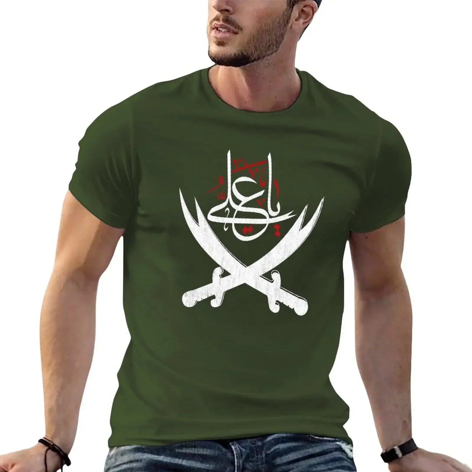 Sweat shirts mens t shirts pack Ya Ali Shia Muharram Ashura Ya Ali Imam Hussain Karbala T-Shirt funny summer style men clothing