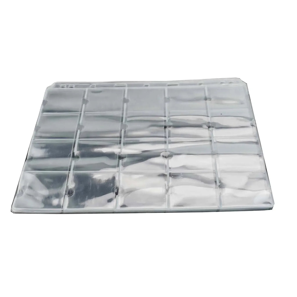 Page Coin Holder Sheet Clear Organization 1/10 Sheet For 50mm Coins For Coin Collection PVC Page Album Practical