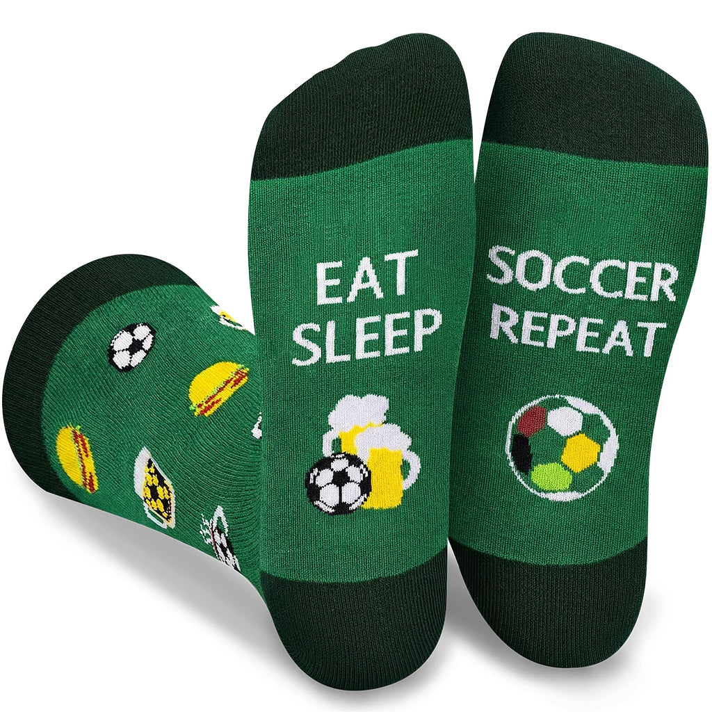 Funny Socks for Men Women Teen Boys -Fun Novelty Funky Socks Gift Ideas Men's Outdoor Gym Socks Comfortable Soft Football Socks