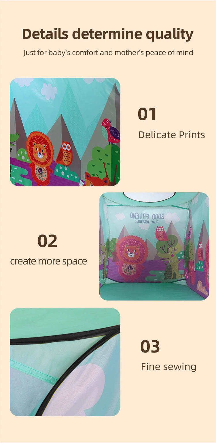 Children's Tent Game House Indoor and Outdoor No Installation Kindergarten Foldable Family Toy House
