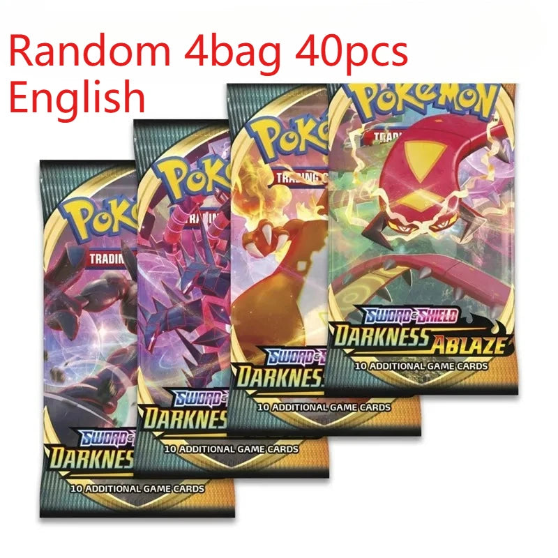 Pokemon Trading Cards 40 Pcs English PTCG Game Collection Strange Tree 151 SV4A Gift for Children