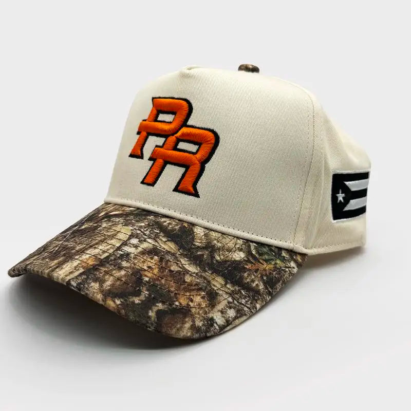 Puerto Rico Snapback Cotton Material Camouflage Brim PR Embroidered Adjustable Snapback Hat High Quality Outdoor Truck Hats