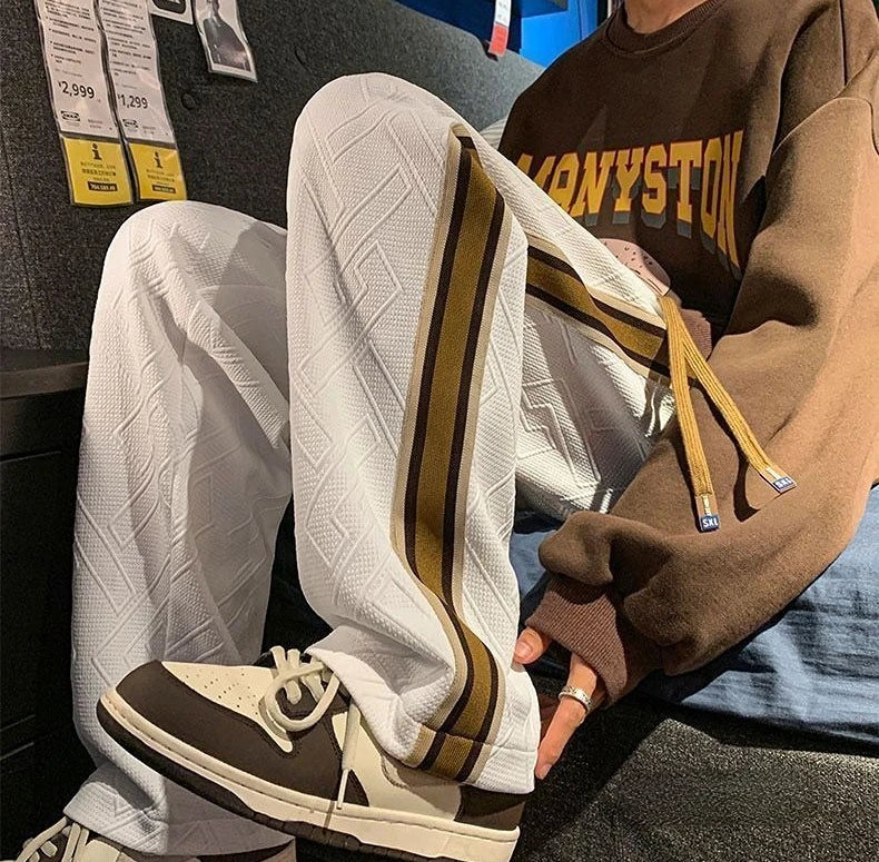 Male Sweat Pants Casual Athletic New Items In Baggy Wide Leg Fashion Trousers Track Training Summer Sport Y2k Sweatpants for Men