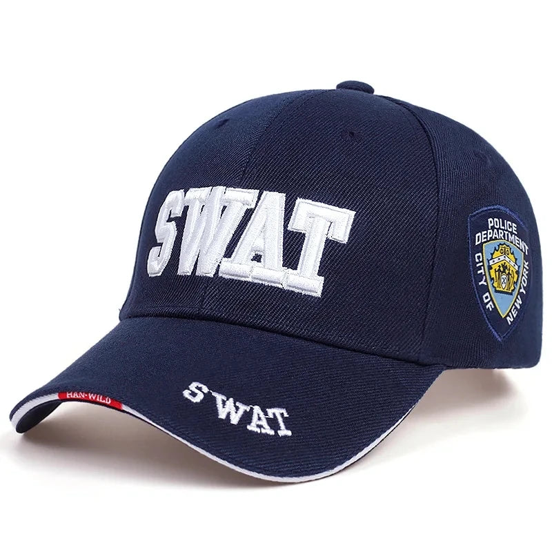 Sport Fashion SWAT Letter Embroidery Snapback Cap Unisex Spring and Autumn Outdoor Adjustable Casual Hats Baseball Caps