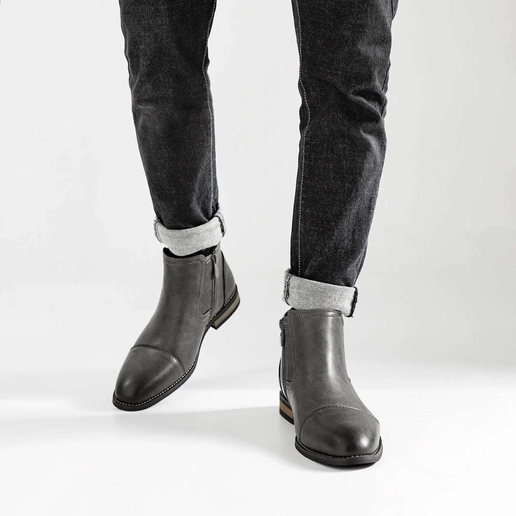 Boots Men Comfortable Fashion 2025 Brand Boots Leather