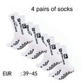 4 Pairs Men's Soccer Socks with Grip Non Slip Anti Slip Athletic Socks with Cushion Pads for Football Basketball Hockey