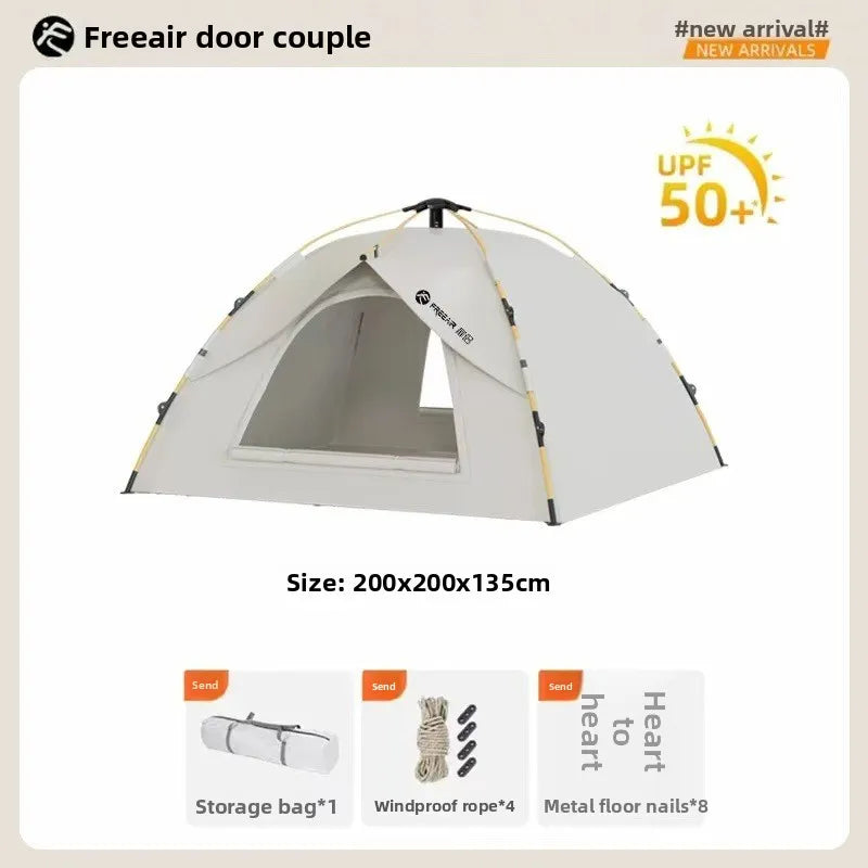 Tent Outdoor Automatic 3-4 People Household Sunscreen Indoor Small House Adult Children's Tent Outdoor Camping Awning