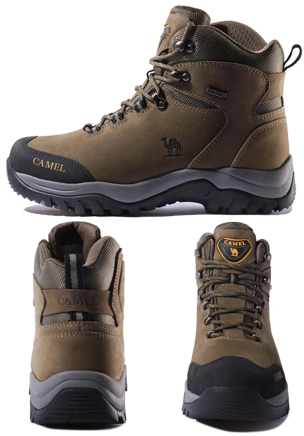 GOLDEN CAMEL Waterproof Hiking Shoes Men and Women Outdoor Anti-Slip Climbing Trekking Shoes for Men 2023 Leather Hiking Boots