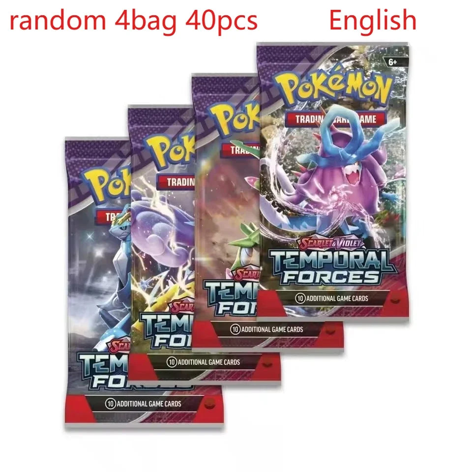 Pokemon Trading Cards 40 Pcs English PTCG Game Collection Strange Tree 151 SV4A Gift for Children