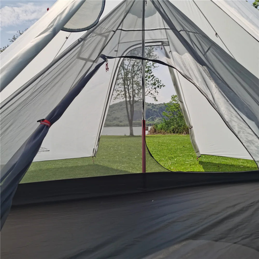 Pentagon and a half inner tent Tingxue 400 rodless portable pyramid camping outdoor tent