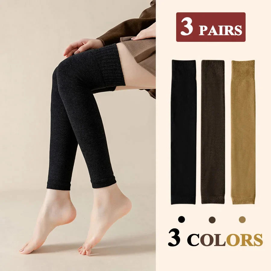 Thick Stockings Women Socks Warm Winter Over Knee High Hold Up Sexy Slim Ladies Girls Halloween Gift 7 Colors 1 Pairs Hot Sale