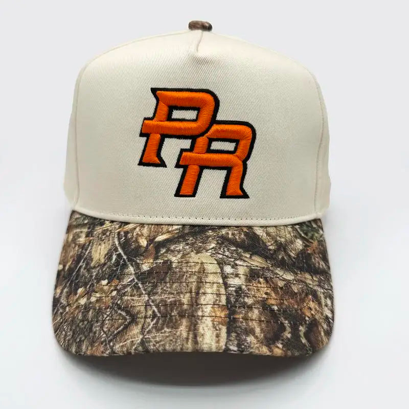 Puerto Rico Snapback Cotton Material Camouflage Brim PR Embroidered Adjustable Snapback Hat High Quality Outdoor Truck Hats