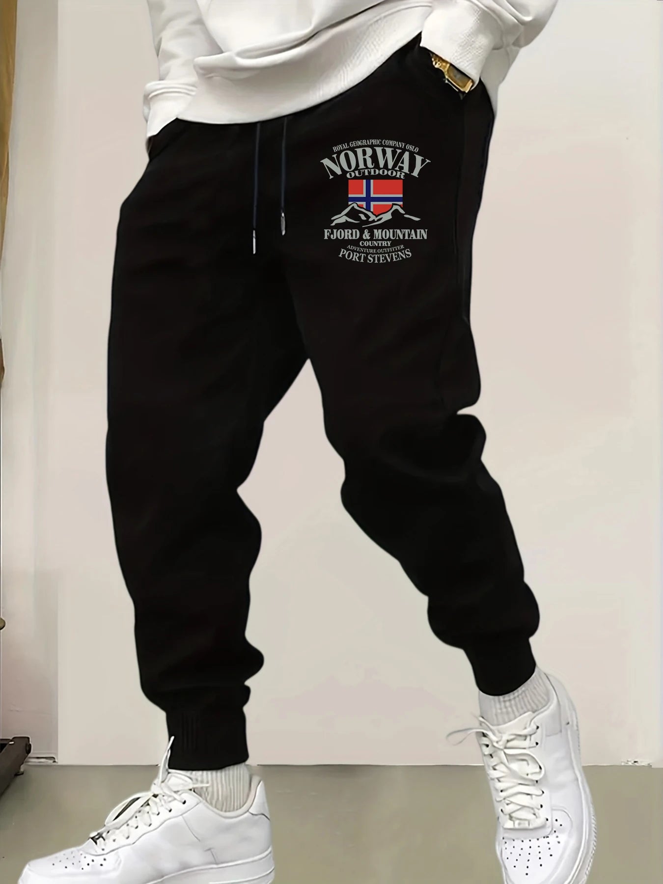 2025 New Male Sweatpant Trendy Multicolor Pants Norway Fjords And Mountains Print Casual  Pant Sports Jogging Unisex Britches