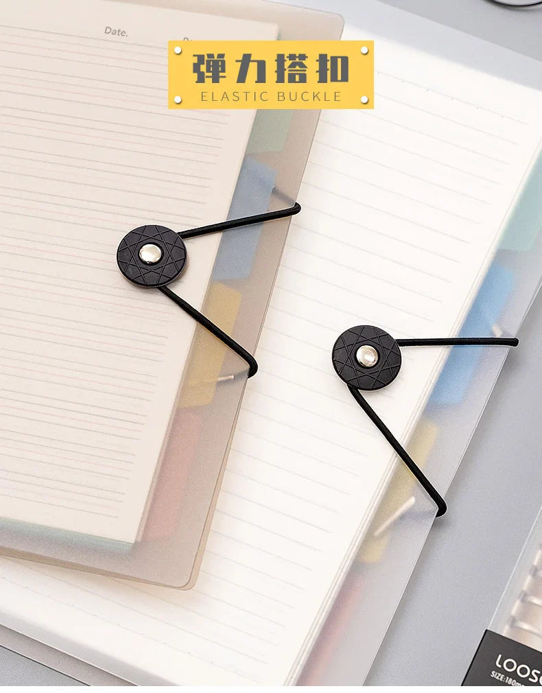 A5 A4 B5 matte adhesive loose strap loose notebook paper planner inner ring file cabinet materials stationery gift traveler