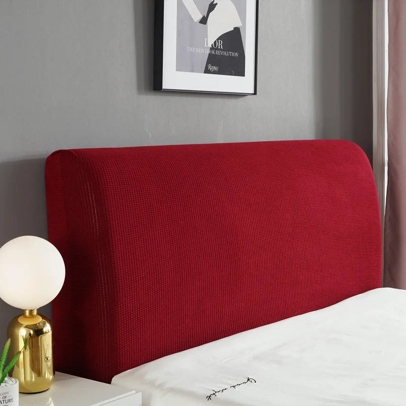 Simple Bedside Cover Elastic Thicken Protection Headboard Case Dust-Proof Nordic Bedroom Bed Cushion Cover House Decoration