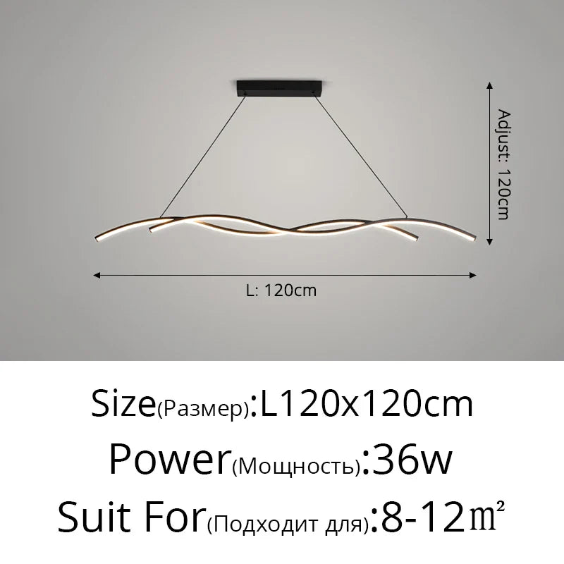 Black White Led Restaurant Pendant Lights Modern Minimalist Hotel Bar Restaurant Chandelier Home Indoor Decoration Lighting Lamp