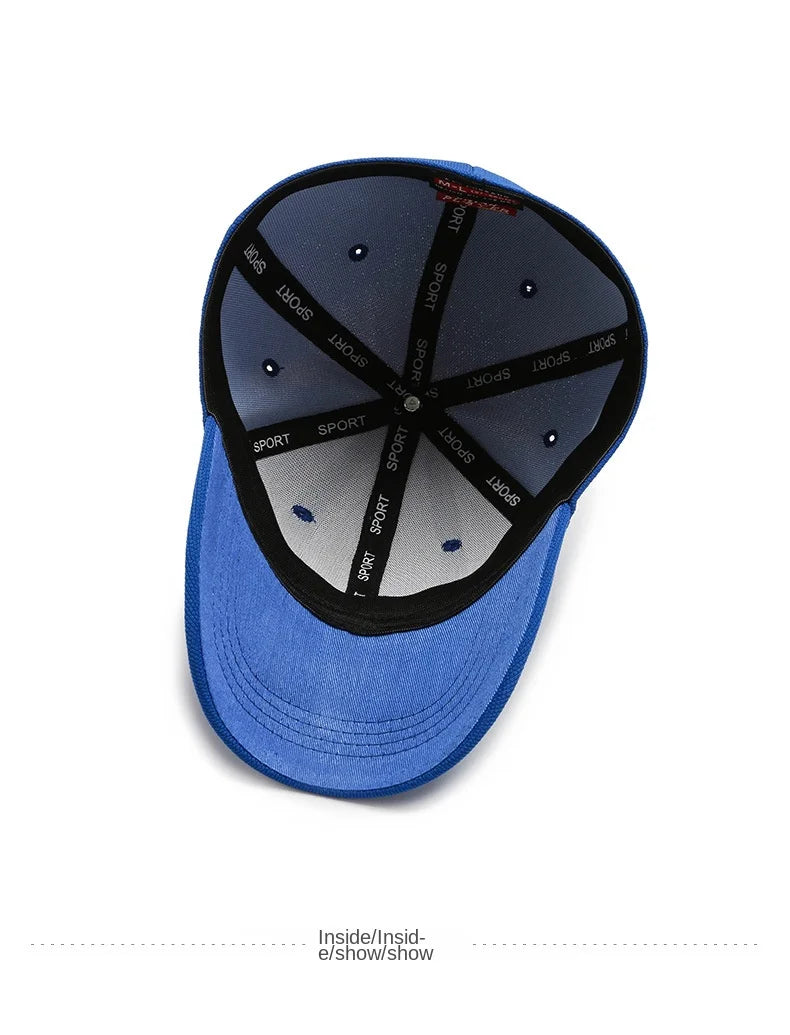 Men Back Closure Baseball Cap Hip Hop Spring Summer Sun Hats Women Snapback Solid Color  Caps