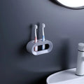 Bathroom Toothbrush Holder Wall Mount Bathroom Organizer Double Single Hole Self Adhesive Tooth Brush  Accessories Space Saving