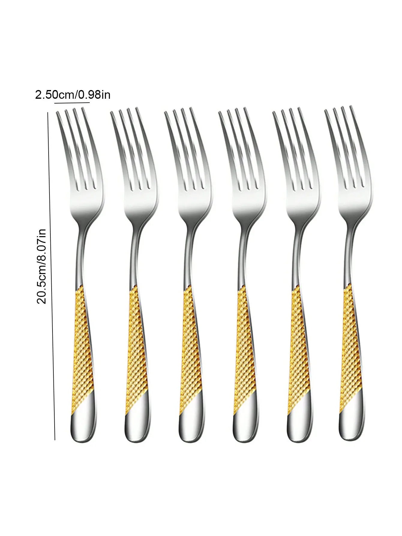6pc/30pc Stainless steel star drill dinnerware set knife, fork and spoon set for the kitchen and dining room