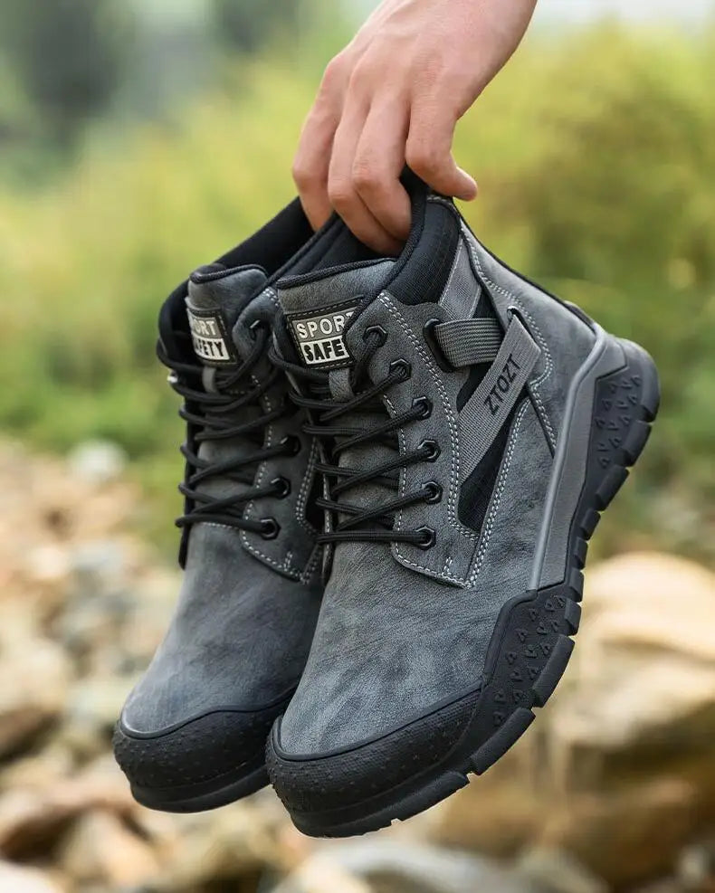 Thick-soled fashion breathable non-slip non-tired feet work shoes Safety protective shoes anti-smash anti-stabbing safety shoes