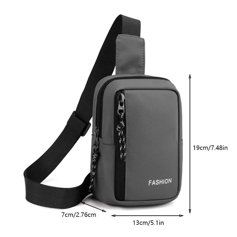 Travel Men's Handbags USB Chest Bag Designer Messenger Crossbody Bags Water-Proof Shoulder Bag Diagonal Package Sports Back Pack
