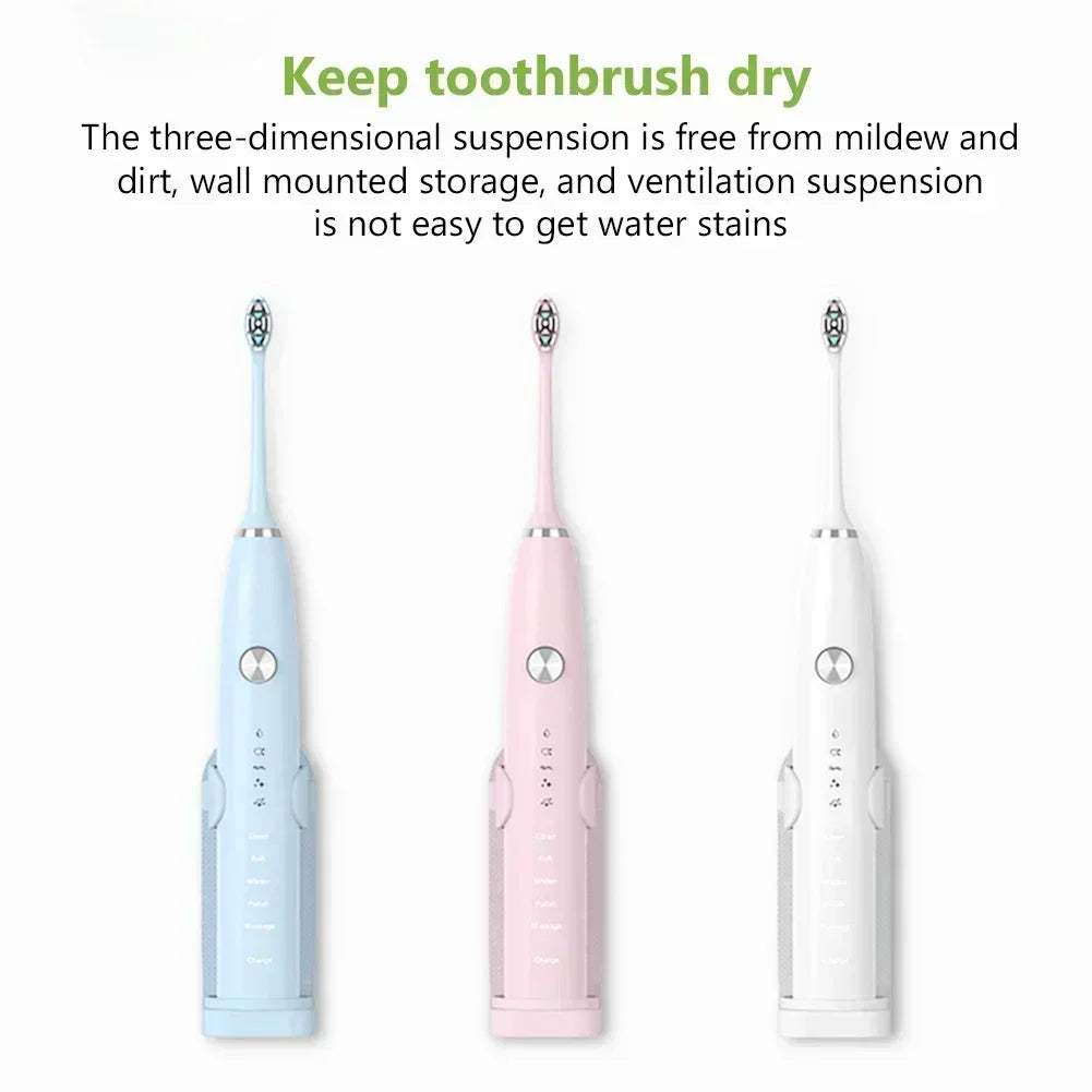 Bathroom Toothbrush Holder Wall Mount Bathroom Organizer Double Single Hole Self Adhesive Tooth Brush  Accessories Space Saving
