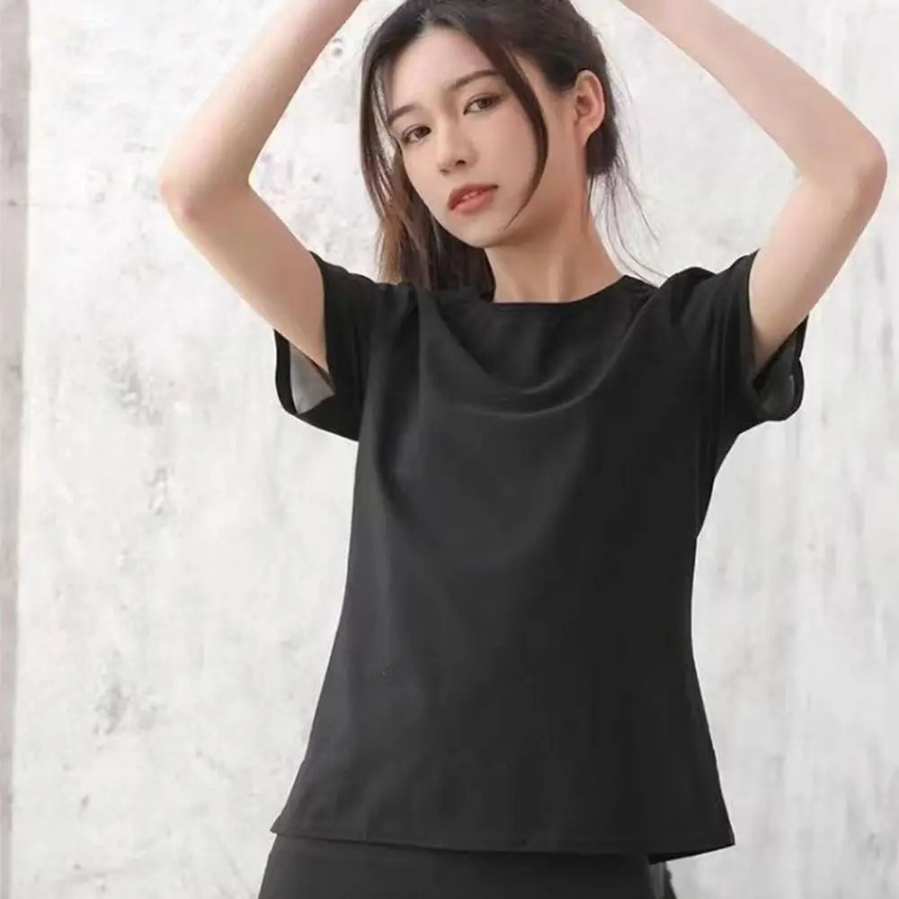 Sweat-resistant Sweat Short Sleeve Fat Burning Waist Trainer Sauna Sweat Shirt Versatile Elastic Workout Compression T-Shirts