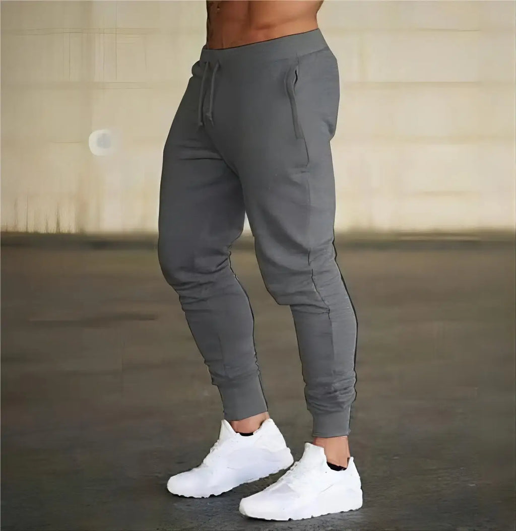 Men Sweatshirts Jogging Pants Men Casual Pants Men Stylish Color Block Zip Pockets Drawstring Sports Skinny Pants Trousers Pants