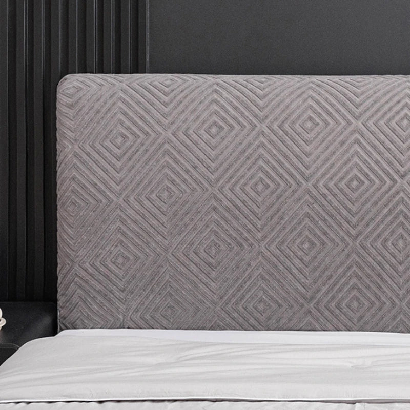 Stretch Bed Headboard Cover  Soft Velvet Bed Head Slipcovers All-inclusive Solid Color Bedside Backrest Dust Protector Coversr