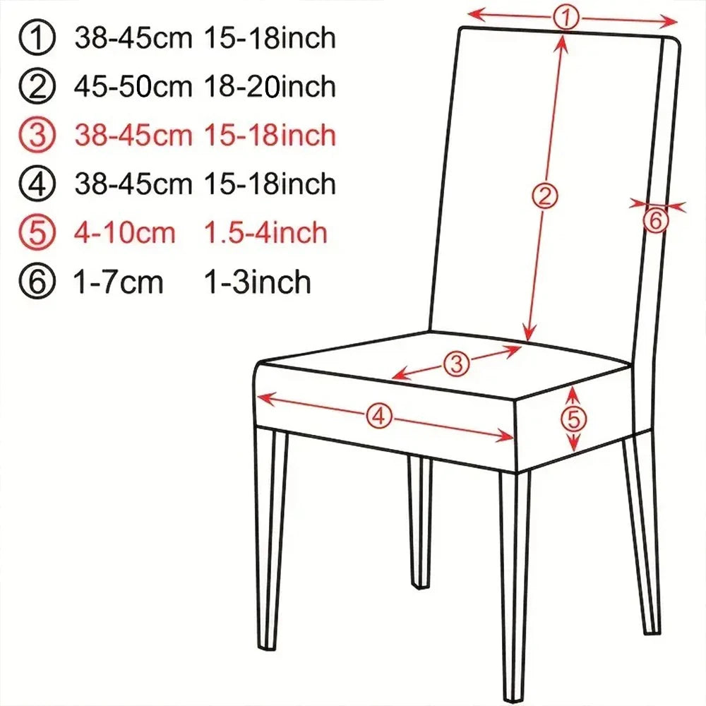 Soft Velvet Chair Covers Thick Solid Color Chair Seat Cover Stretch Dining Room Chair Slipcover Office Banquet Restaurant 1PC
