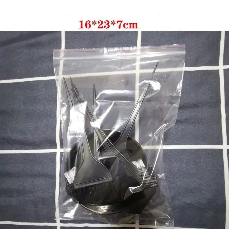 5/22Pcs Set Home Salon Hair Dyeing Brush Hair Dyeing Cream Bowl Coloring Brush Comb Earcap Clips Dyeing Cape Kits Hair Tint Tool