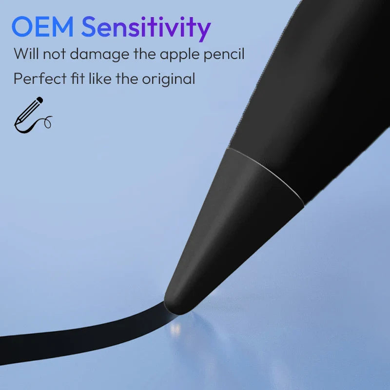 Replacement Tips for Apple Pencil 1st/2nd Gen iPencil Nibs No Wear Out Upgraded for iPad Pro Pencil 2/1 Gen 애플펜슬 펜촉
