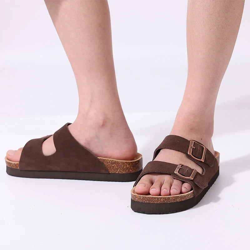 Pallene Women Classic Clogs Cork Footbed Slippers Slip-on Cork Sandals Feamle Unisex Beach Shoes Outdoor Men Mules And Clogs