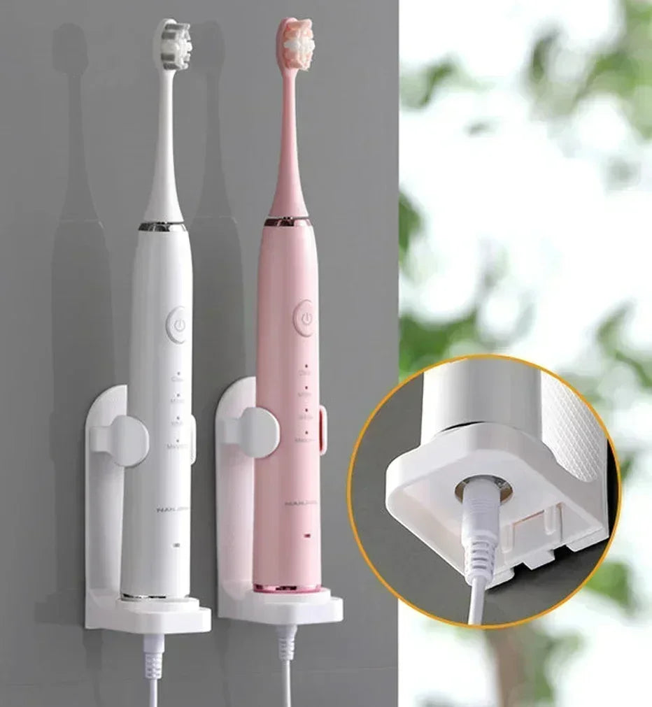 Bathroom Toothbrush Holder Wall Mount Bathroom Organizer Double Single Hole Self Adhesive Tooth Brush  Accessories Space Saving