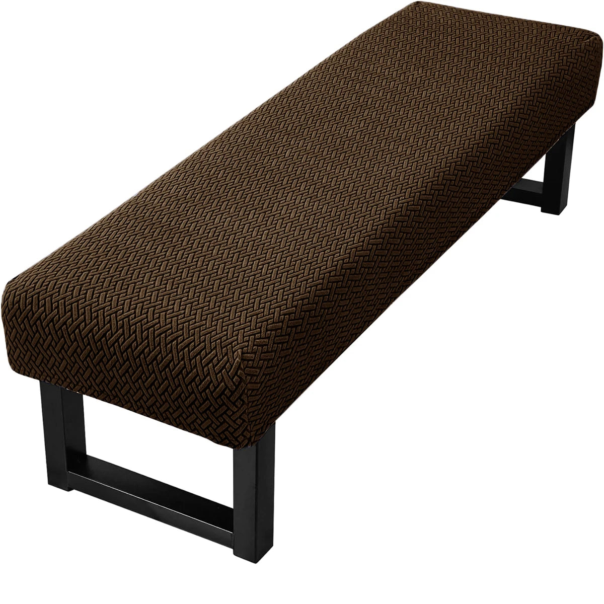 Stretch Jacquard Dining Bench Cover Living Room Anti-Dust Removable Bench Slipcover Washable Bench Seat Protector