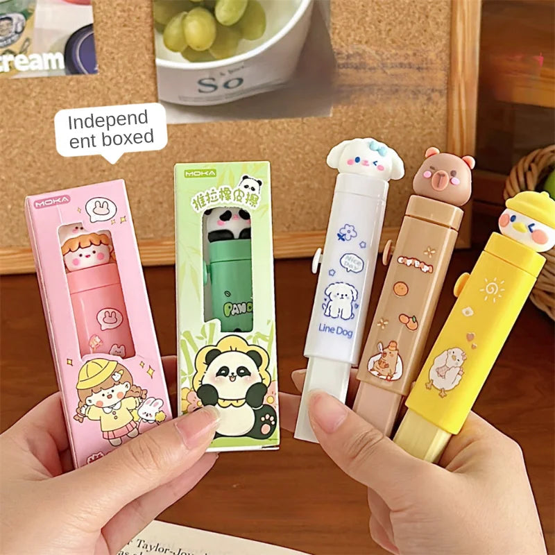 Cute Cartoon Cute Pet Push Pull Eraser Primary School Student Prize Learning Stationery Leave No Trace No Shard Eraser