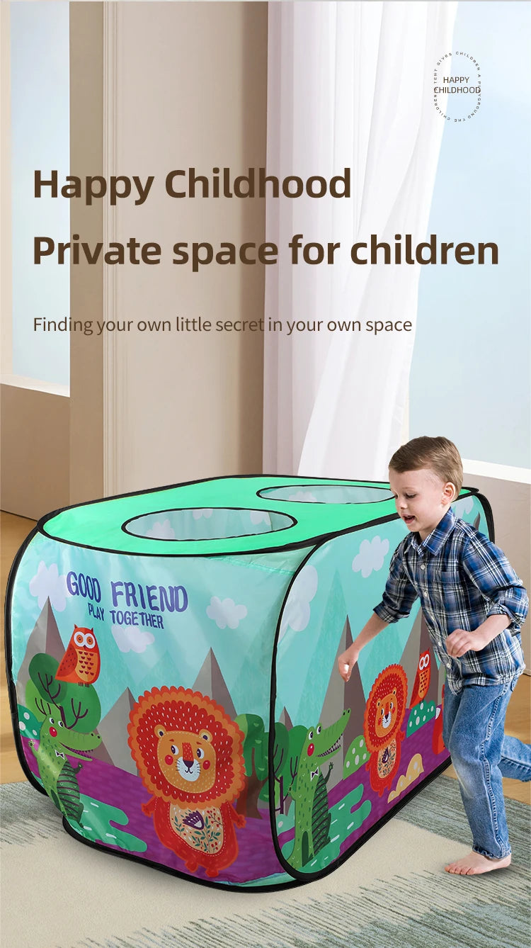 Children's Tent Game House Indoor and Outdoor No Installation Kindergarten Foldable Family Toy House