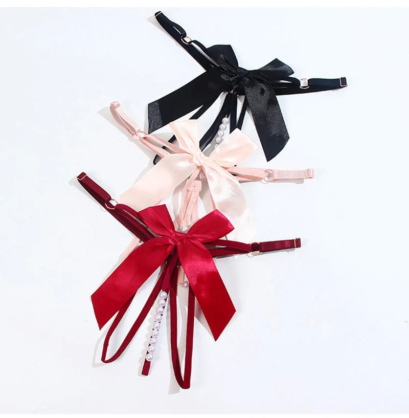 Sexual Woman Panty Pearl Toys Thong Crotch Crotchless Underwear Open Hip Briefs Transparent Poen Lingerie Sissy Female G-string