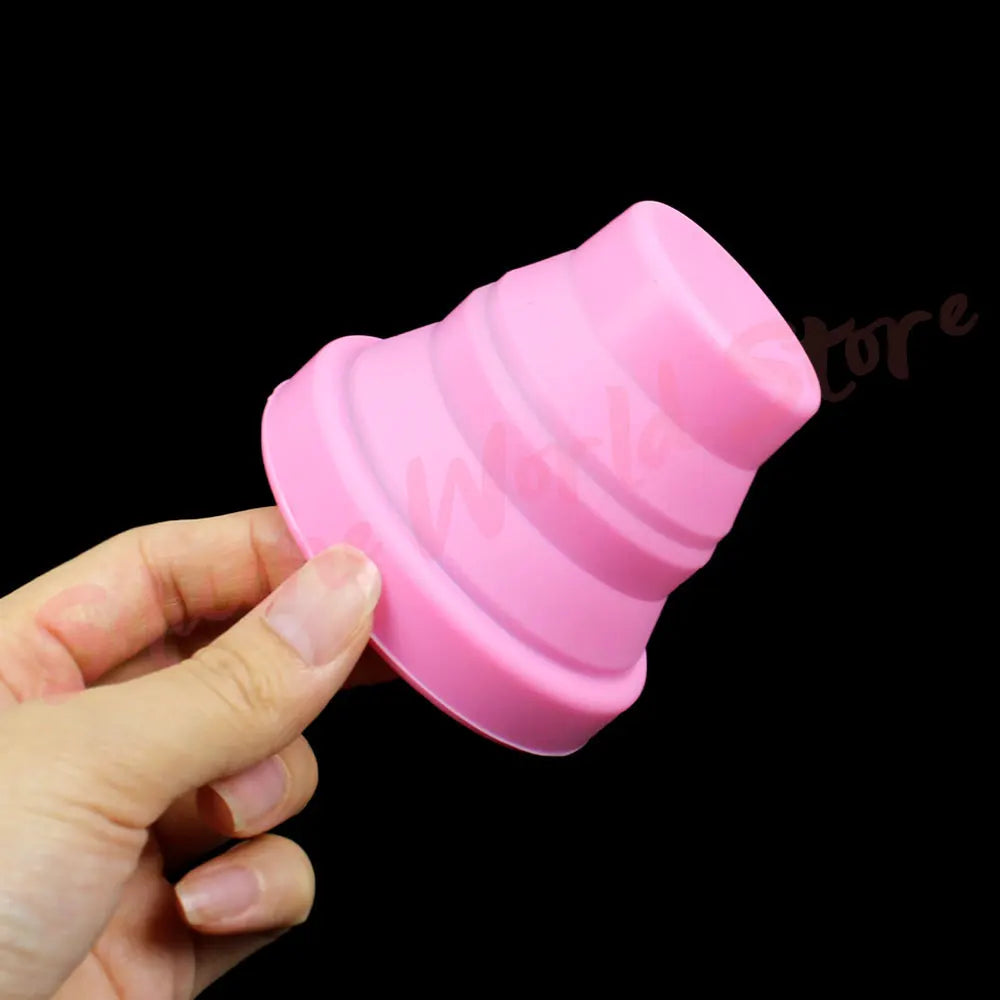 Silicone World Portable Silicone Folding Cup Mouthwash Cups Travel Outdoor Anti Drop Telescopic Cup Coffee Handcup Water Cup