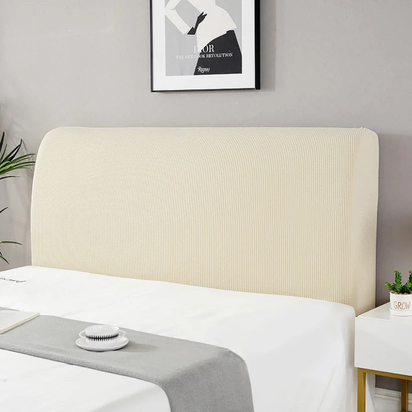 Simple Bedside Cover Elastic Thicken Protection Headboard Case Dust-Proof Nordic Bedroom Bed Cushion Cover House Decoration