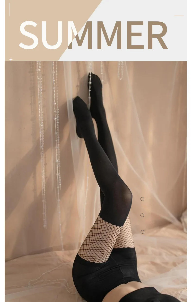 Sexy Hollow Stockings Lolita Socks Women Lace Stockings Thigh High Over Knee Socks Nylon Long Socks Hosiery Anime Pantyhose