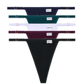 Adjustable Women's Panties FINETOO Sexy Cotton Panties Solid Low Waist Seamless Thongs Female Underpants Women Lingerie 5pcs/set
