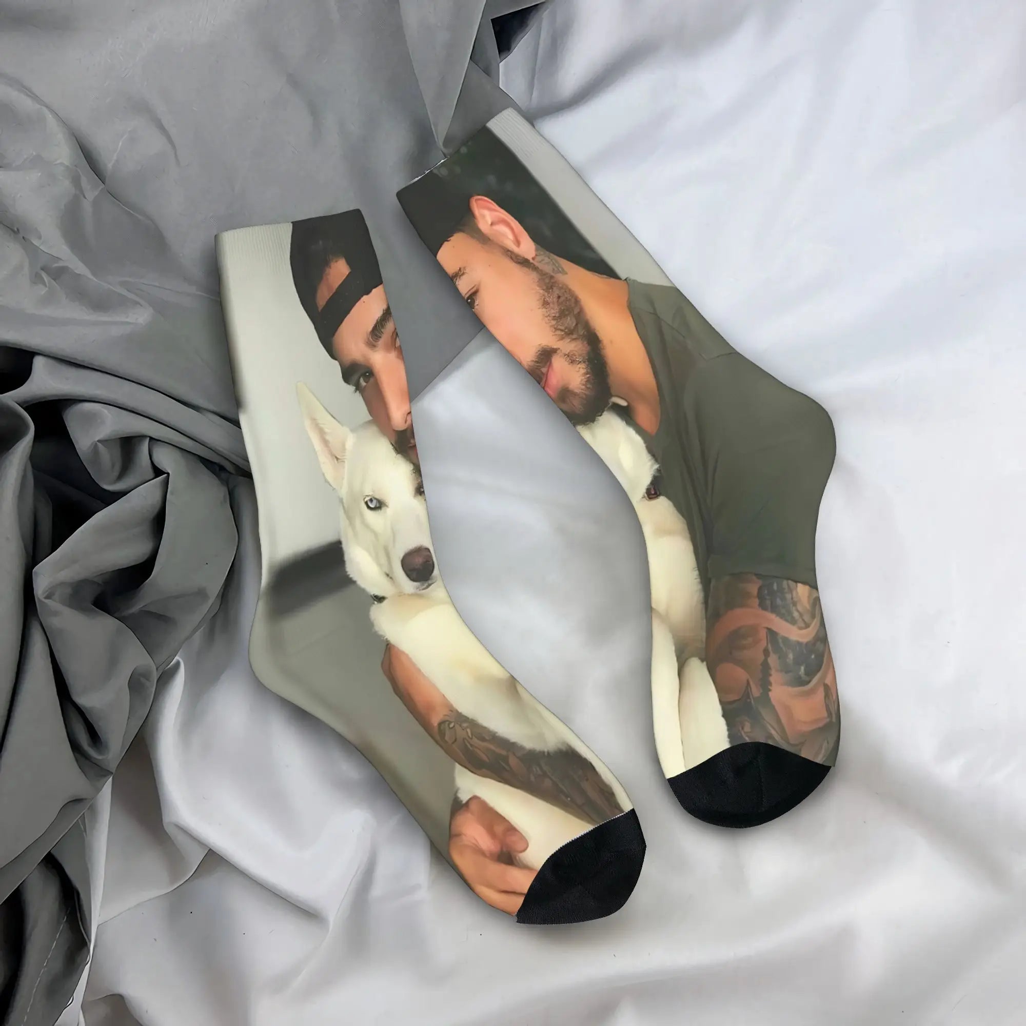 Maluma Rapper Socks  Anti Slip Stockings Women Men Comfortable Outdoor Socks Winter Fashion Graphic Socks