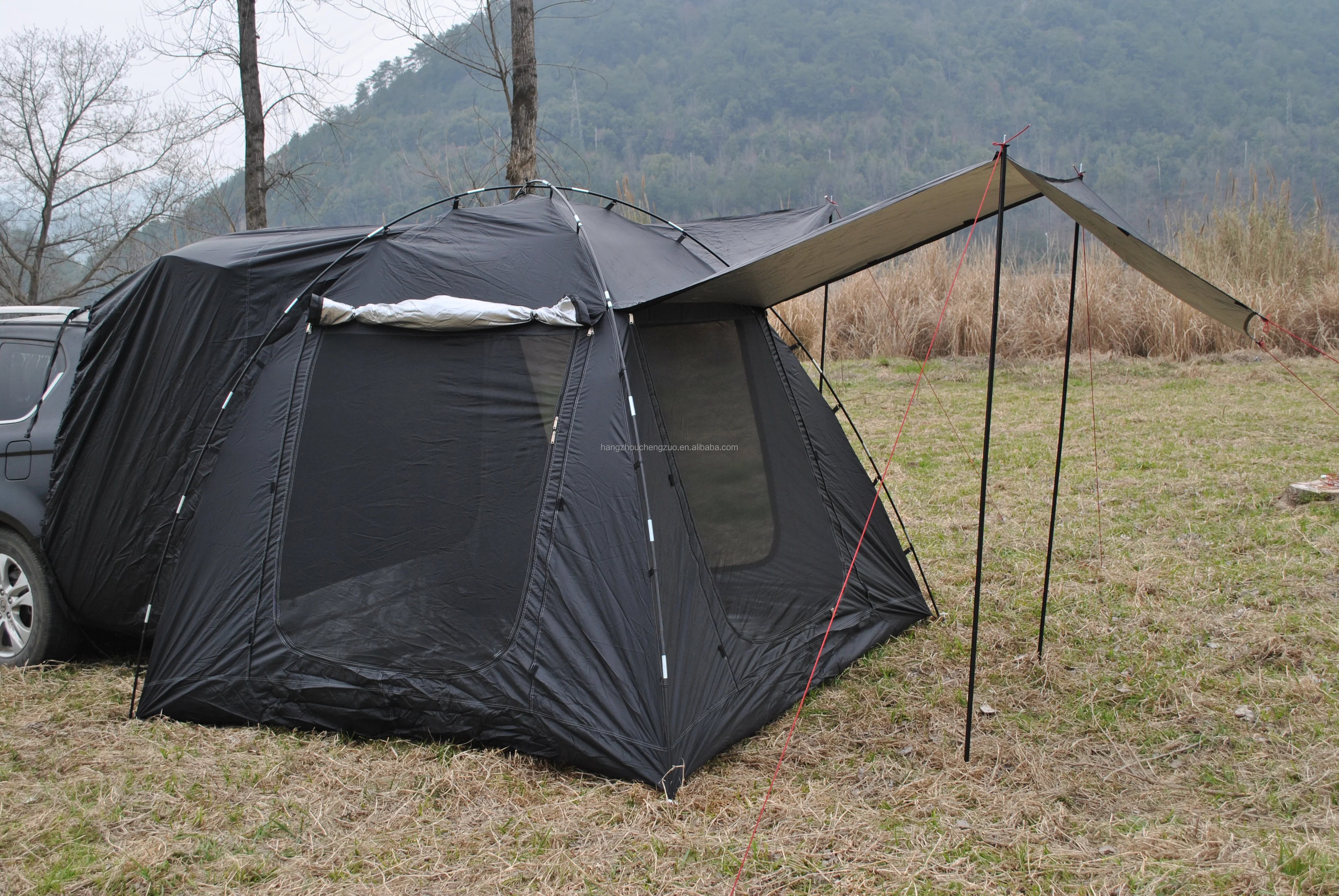 Tent for Camping, 6-Person Car Camping  Tailgate Tent for Outdoor, Easy Set up with Canopy