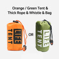 Emergency Survival Tent Shelter, 2-Person Emergency Tent,  Emergent Shelter Tent, Survival Life Tarp for Outdoor, Camping Hiking