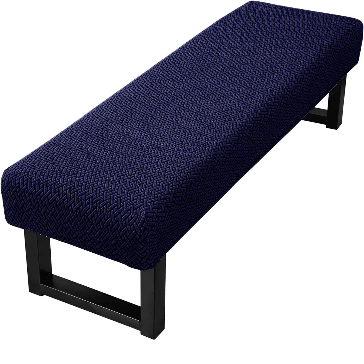 Stretch Jacquard Dining Bench Cover Living Room Anti-Dust Removable Bench Slipcover Washable Bench Seat Protector