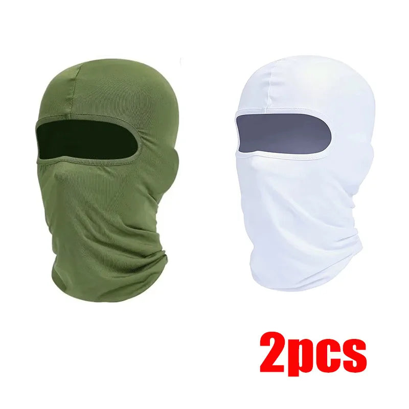 1/2pcs Ski Mask for Men Full Face Mask Balaclava Black Ski Masks Covering Neck Gaiter
