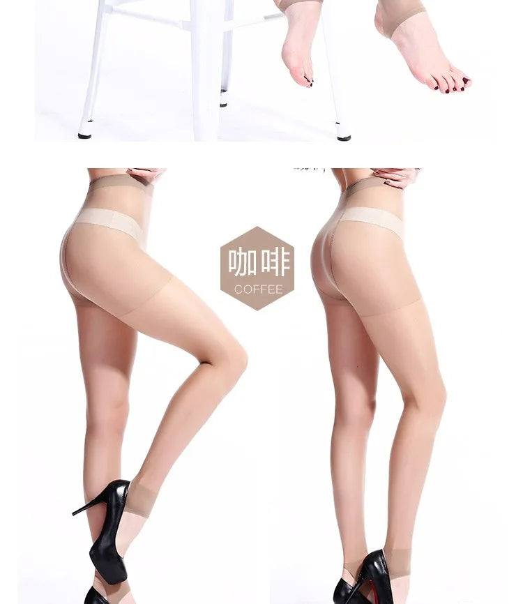 Silk Stockings Flesh Color Black Ultra-thin Foot Socks Foot Stirrups Female Pantyhose Invisible Anti Snagging Base Socks