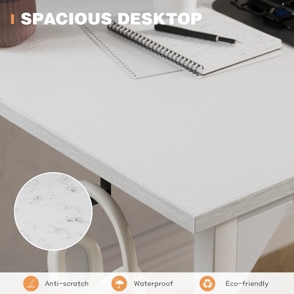 Computer Desk 31 Inch Small Office Desk Modern Writing Desk with Storage Bag Work Study Table with Headphone Hook for Office