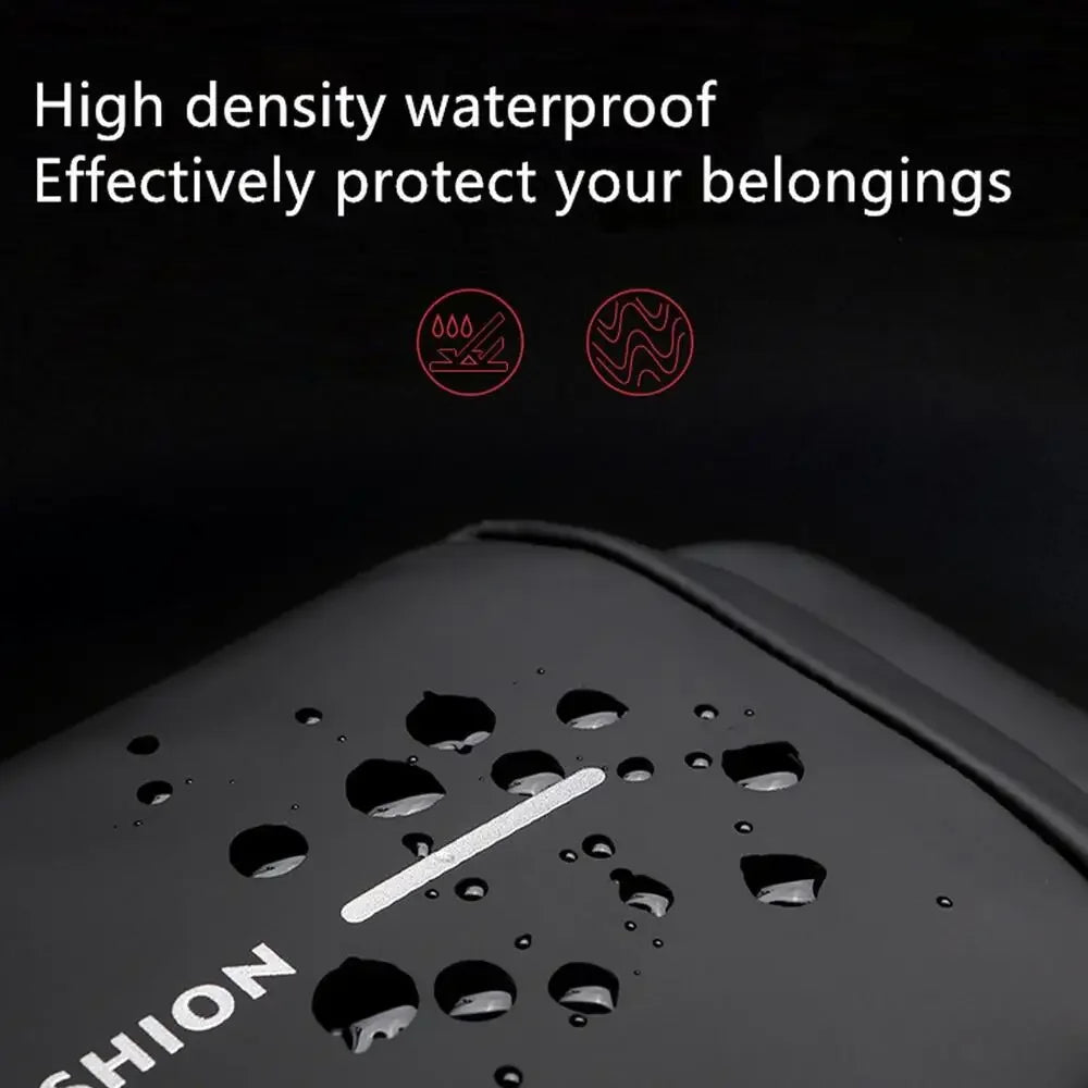 Men Anti Theft Chest Bag Shoulder Bags USB Charging Crossbody Package School Short Trip Messengers Bags Men's Oxford Sling Pack